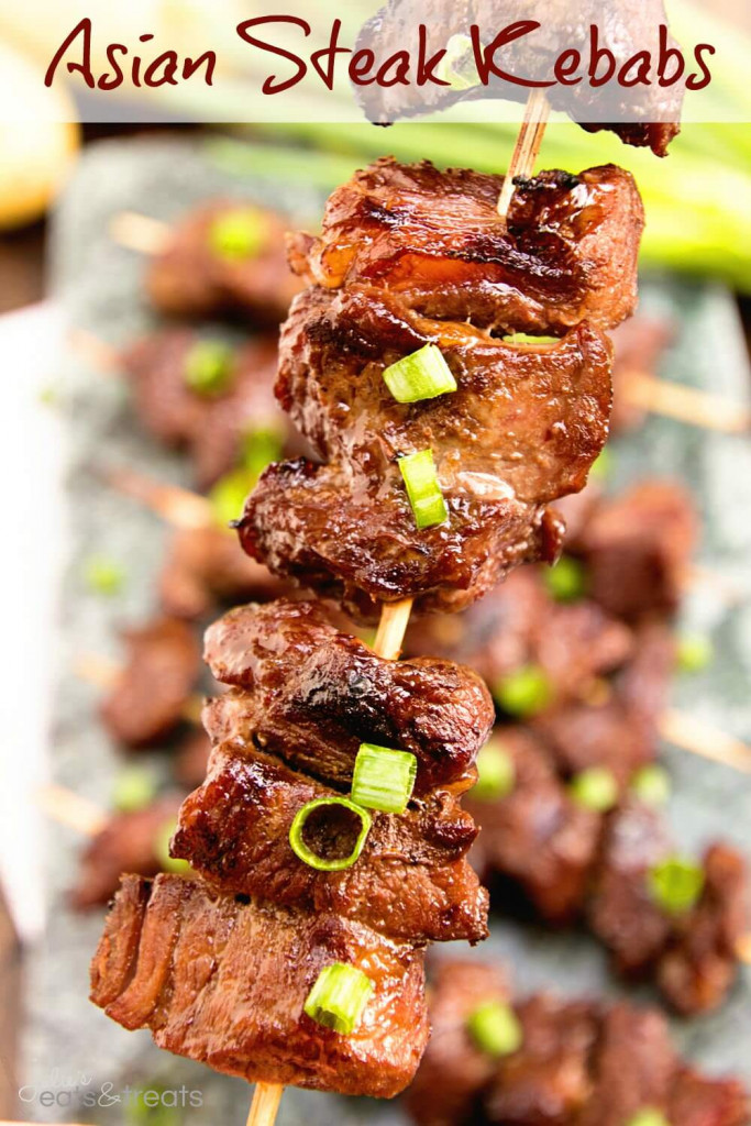 Asian Steak Kabobs from Julie's Eats and Treats