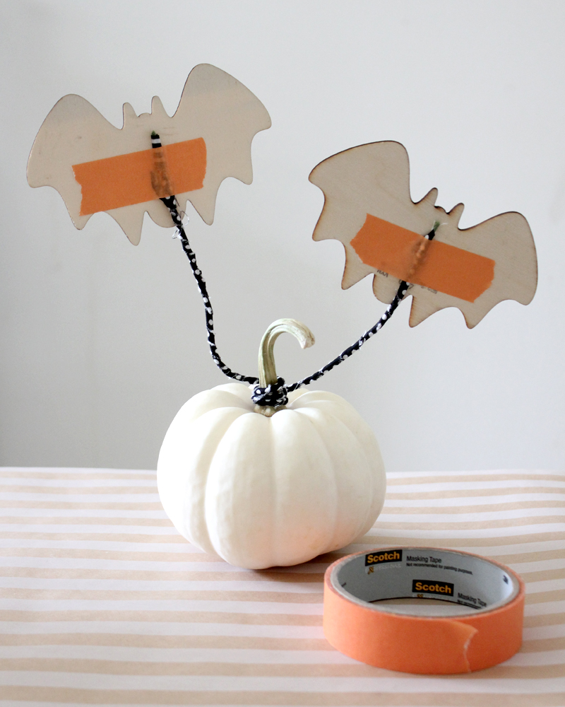 DIY Flying Decoupage Bats - DIY Halloween Decor