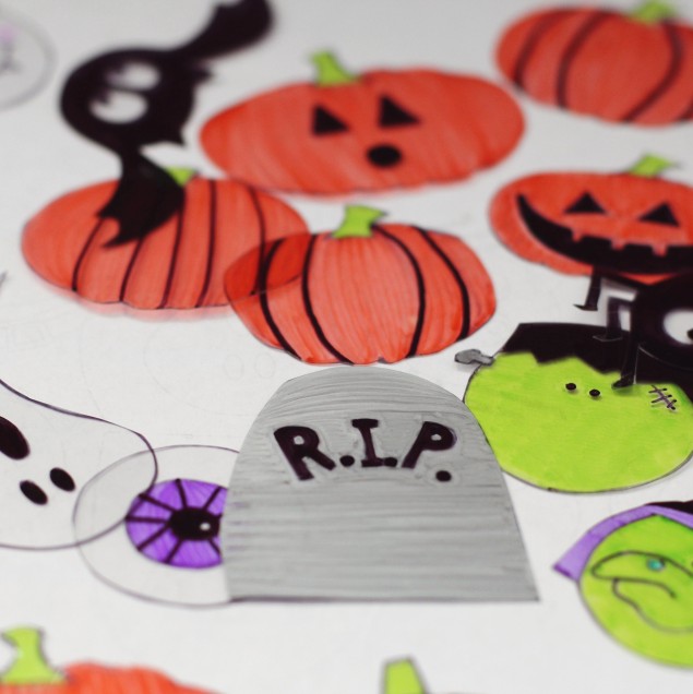 DIY Shrinky Dinks for Halloween: Charms & Free Printable!