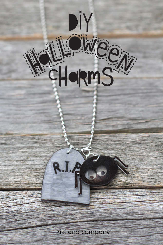 DIY Shrinky Dinks for Halloween: Charms & Free Printable!