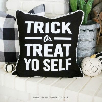 Trick Or Treat Halloween Pillow