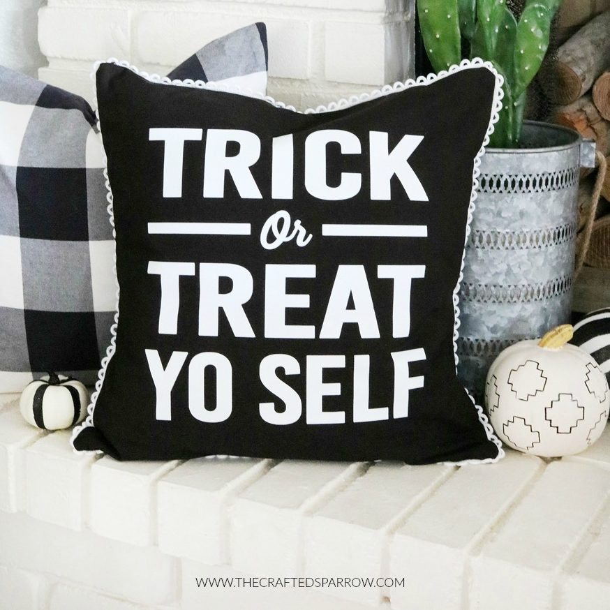 Trick Or Treat Halloween Pillow Eighteen25