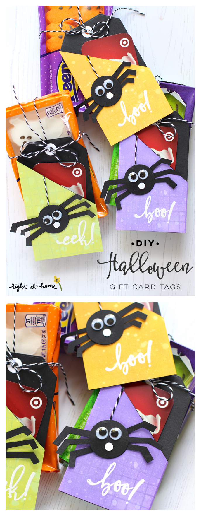 Diy Halloween Gift Card Tags Eighteen25