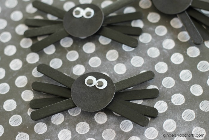 Popsicle Stick Spiders | Easy Halloween Kids Crafts