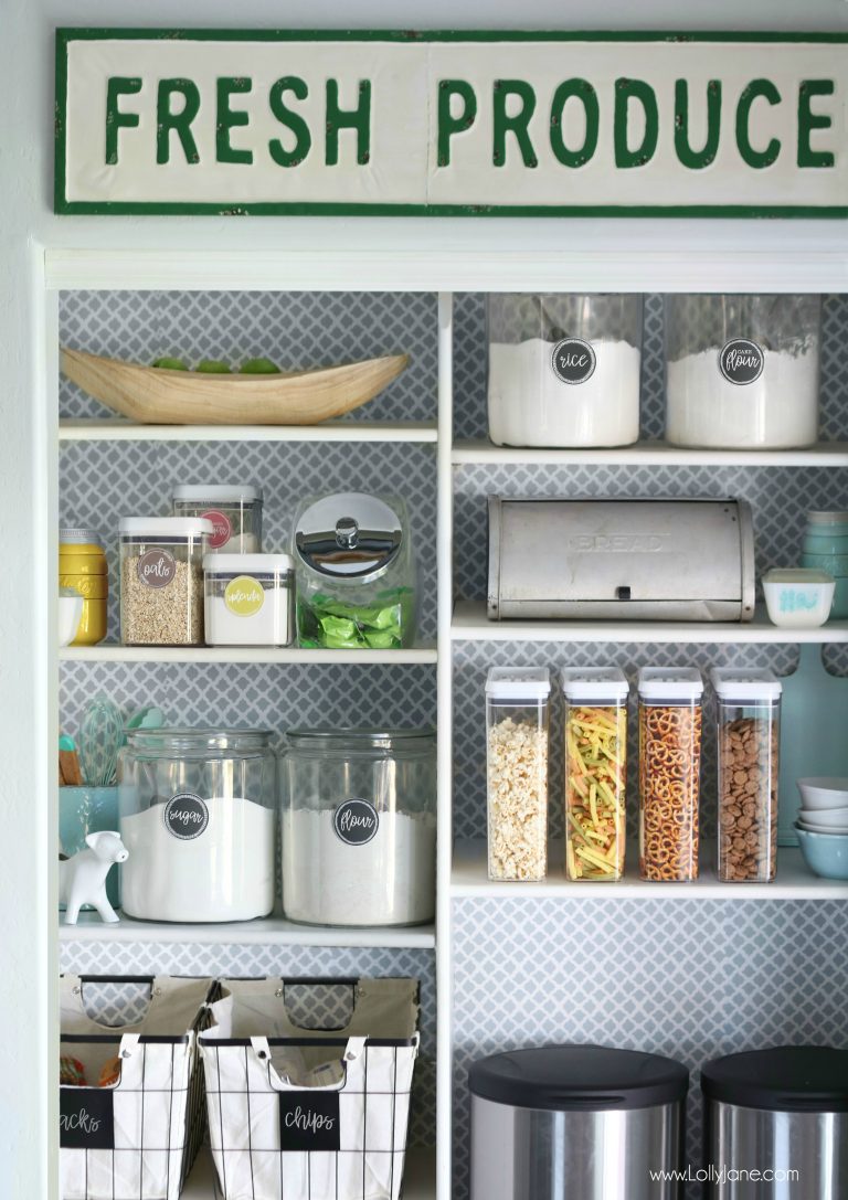 Easy Pantry Makeover by Lolly Jane