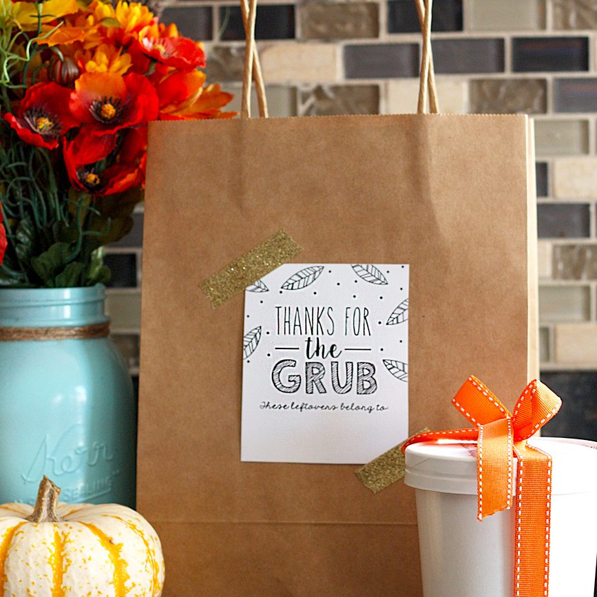 Thanksgiving Leftovers Printable - Eighteen25