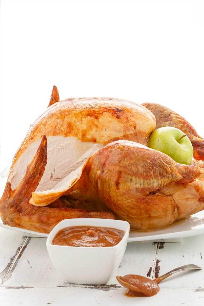 Roasted Apple Butter Turkey from The Cookie Writer