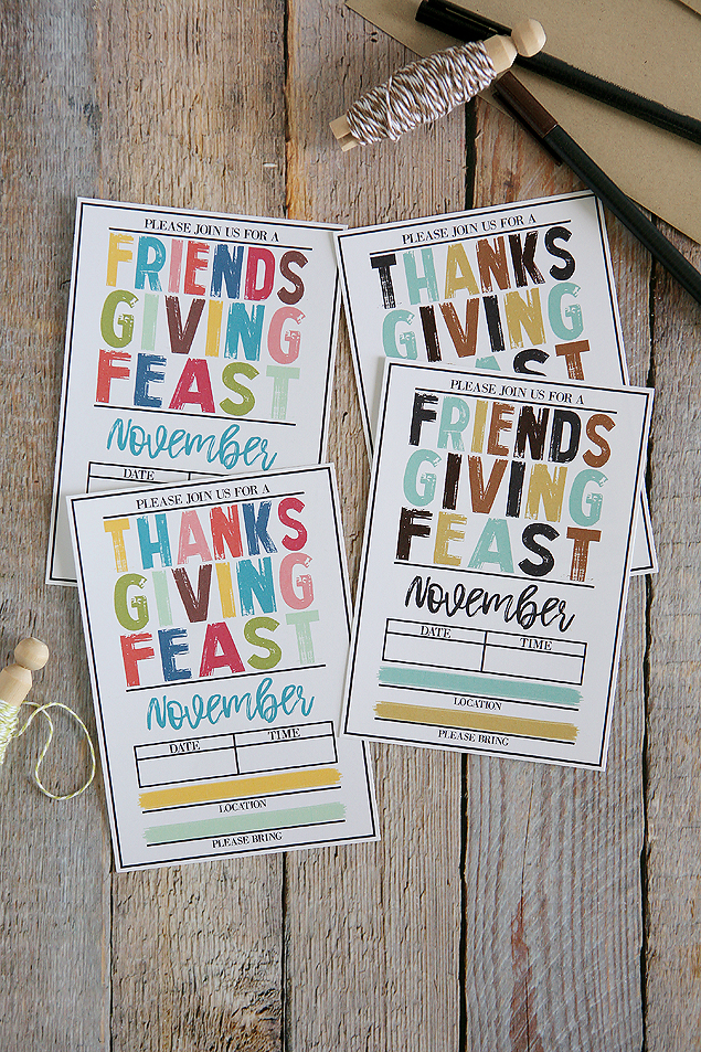 Free Printable Thanksgiving Invitations Eighteen25