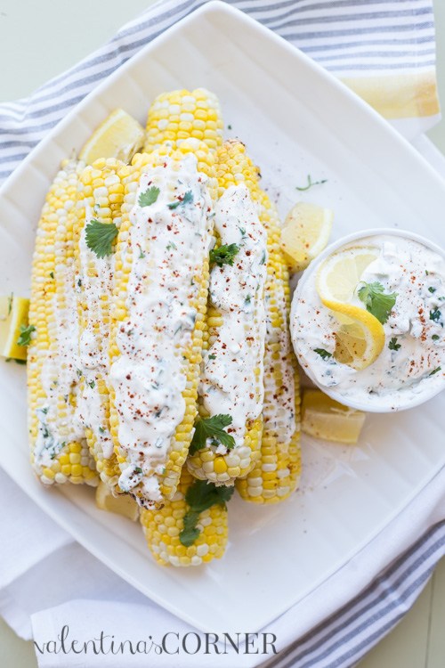Grilled Corn with Creamy Spread | Valentina's Corner