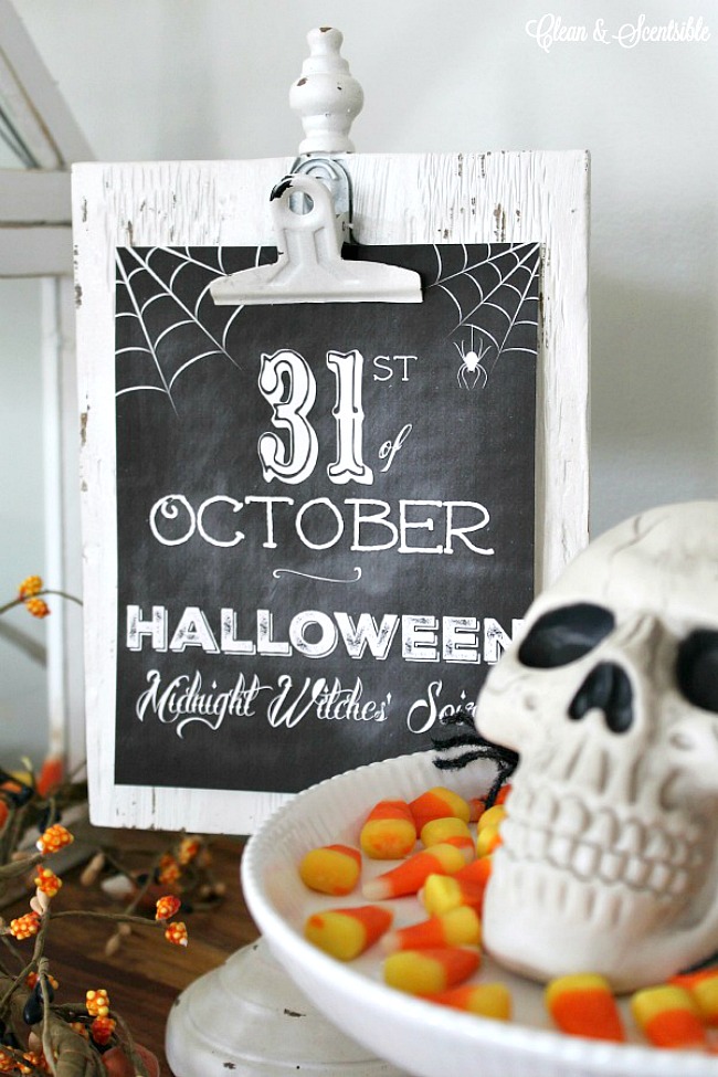 Free Halloween Chalkboard Printables