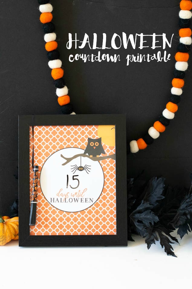 Halloween Countdown Printable