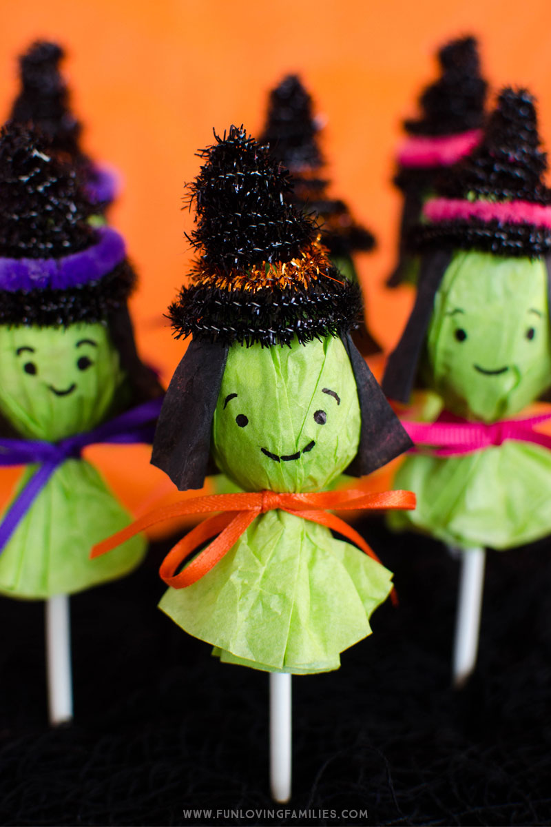 Adorable Lollipop Witches | Halloween Kids Crafts