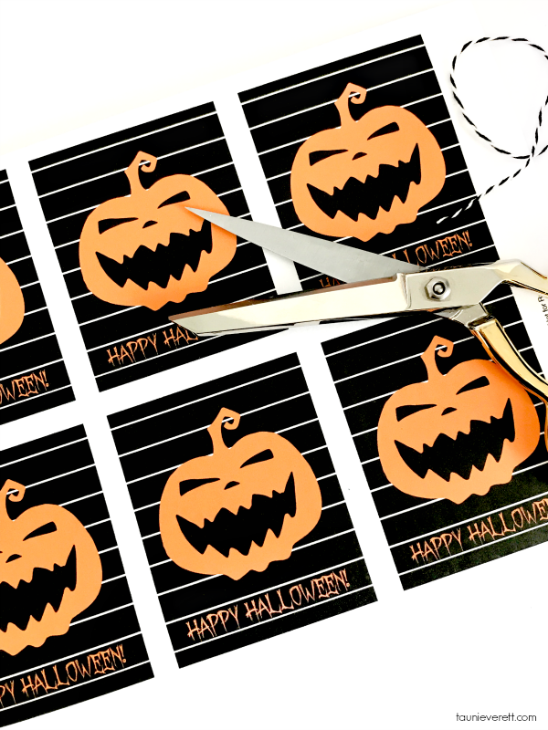 Free Printable Jack-O-Lantern Halloween Gift Tags