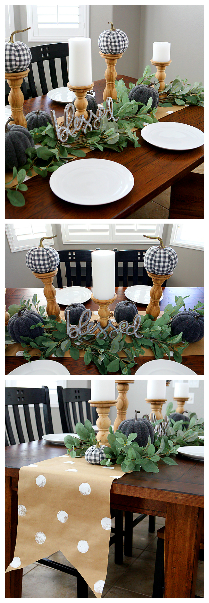 Fall Farmhouse Tablescape - Eighteen25