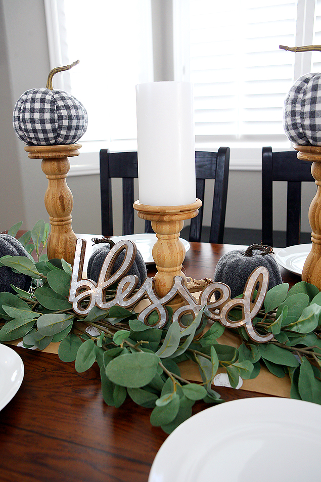 Fall Farmhouse Tablescape - Eighteen25