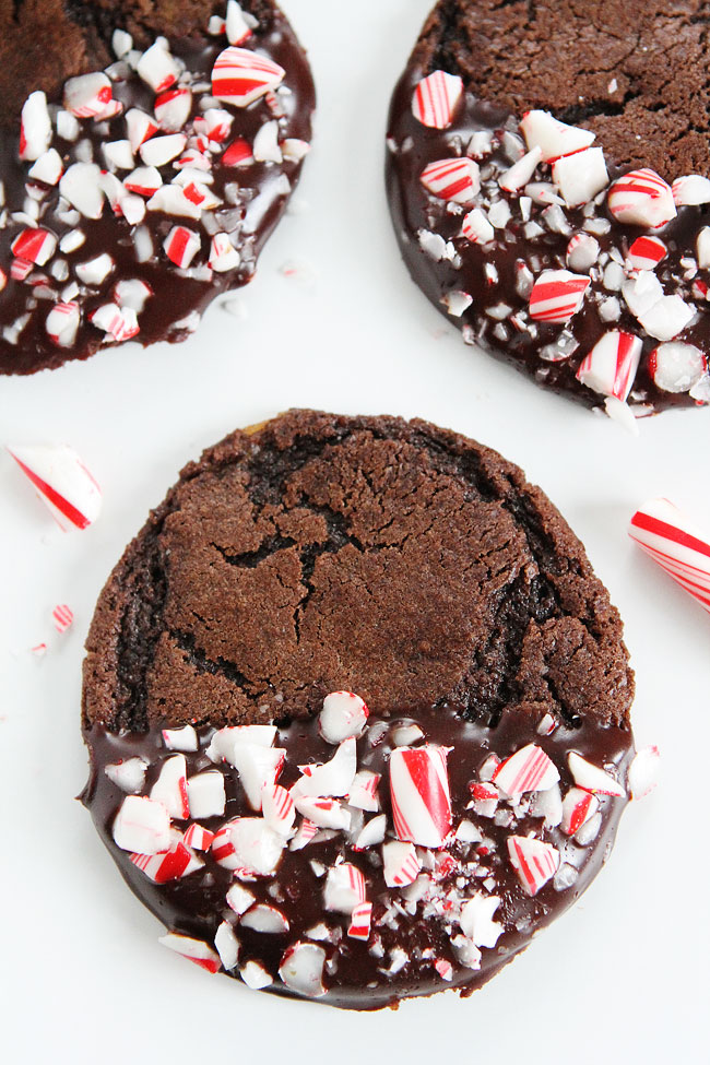 Peppermint Ganache Cookies | Two Peas and Their Pod