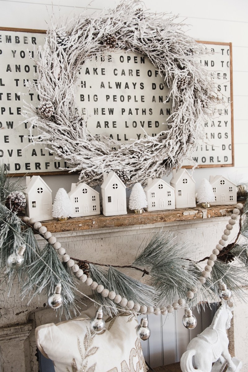 Farmhouse Style Gingerbread House Gift Wrap - Liz Marie Blog