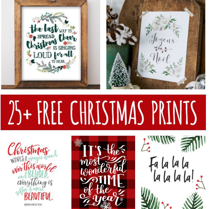 35 FREE Christmas Printables to Deck Your Halls