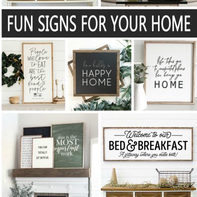 Fun Wood Signs for your Home