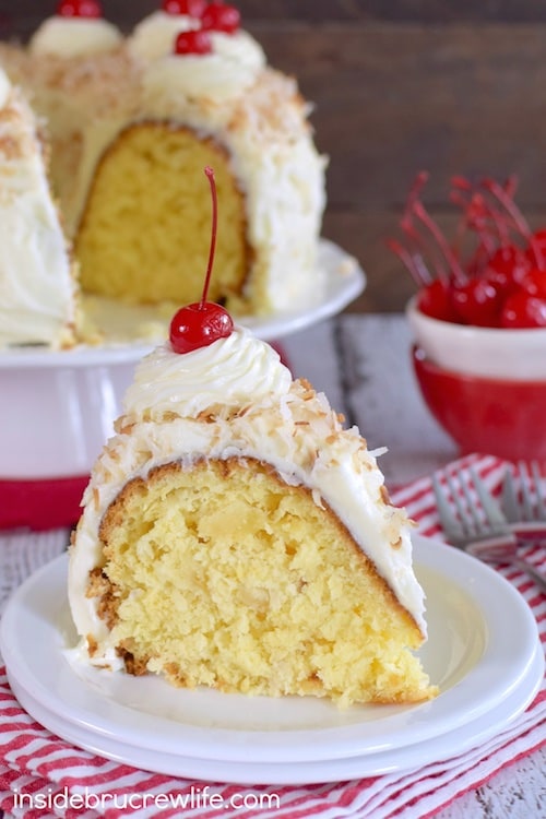 Pina Colada Bundt Cake