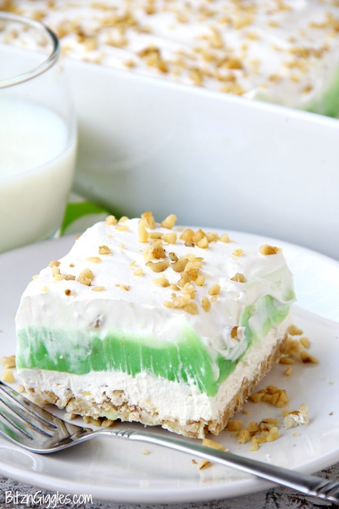 Pistachio Pie Bars | Bitz & Giggles