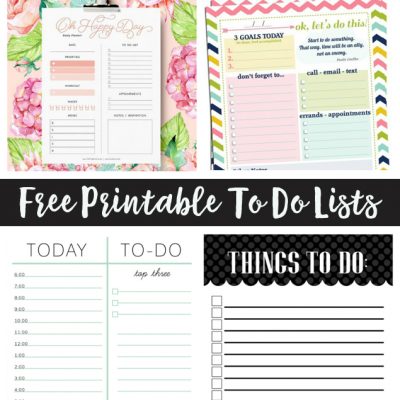 Free Printable To Do Lists