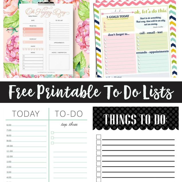 Printable To Do List You Can Print For Free Eighteen25