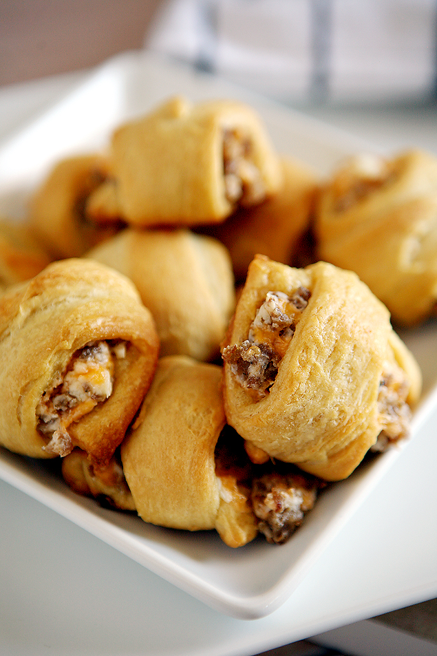 Sausage and cream cheese crescent rolls. So so good!!