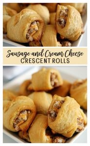 Sausage Cream Cheese Crescent Rolls | Eighteen25