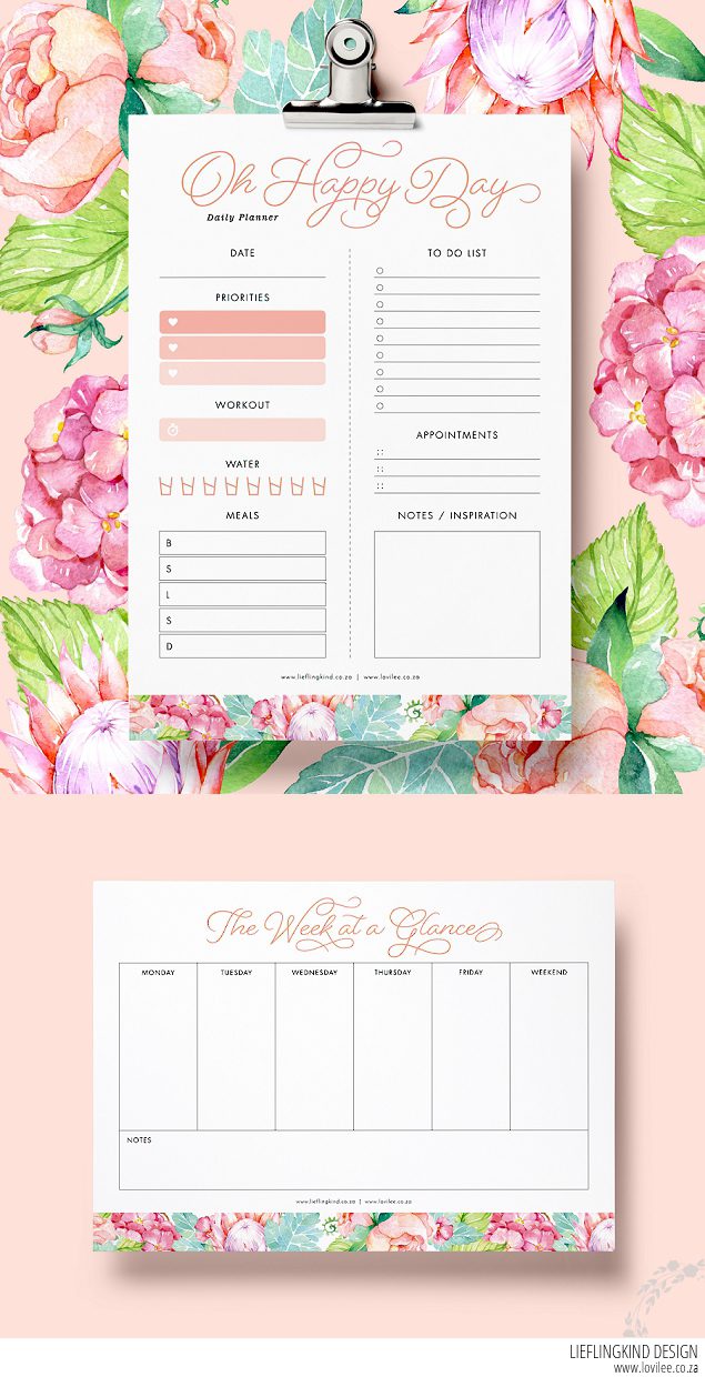 Cute Printable To-Do List {Free PDF with Lovely Plants Design