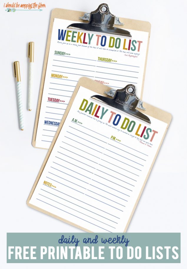 daily to do list app free