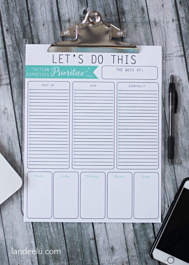 Let's Do This Free Printable | Landeelu﻿