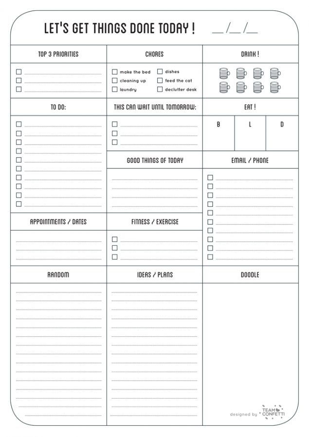 Things To Do Checklist Template from eighteen25.com