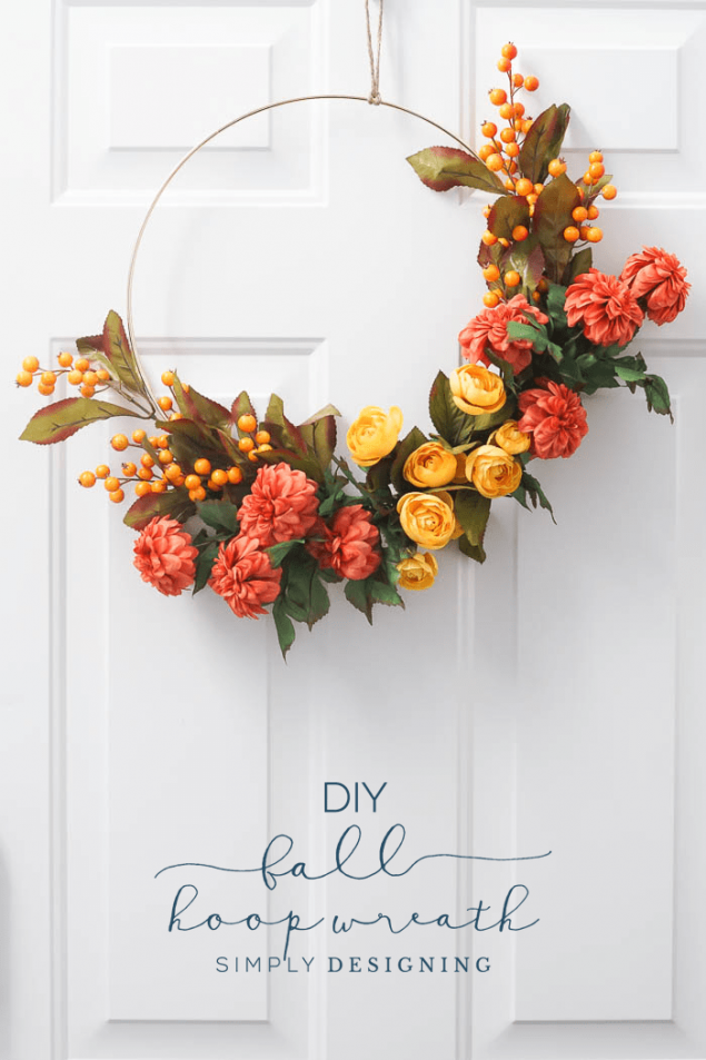 How To Make A Fall Hoop Wreath | Simply Designing ﻿