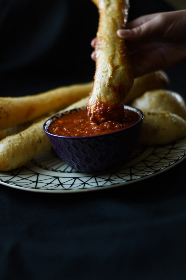 Homemade Breadsticks and Sauce