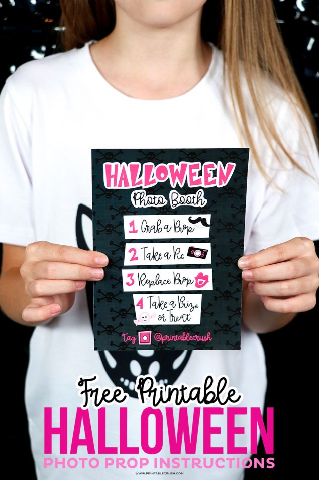 Free Printable Halloween Photo Prop Instructions