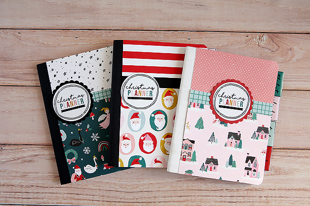 Adorable Christmas Planners made out of composition notebooks!