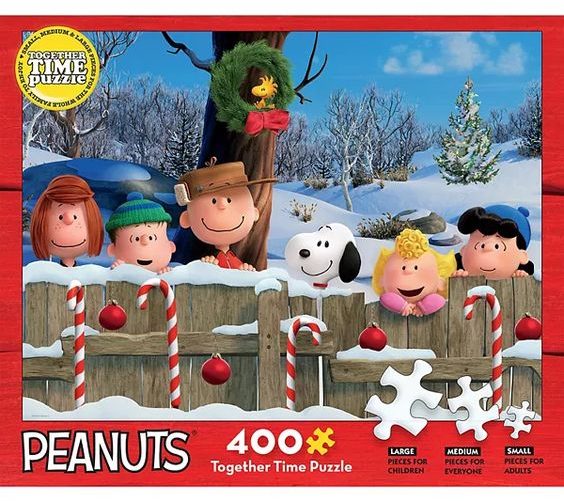 Peanuts Candy Cane Together Time Puzzle