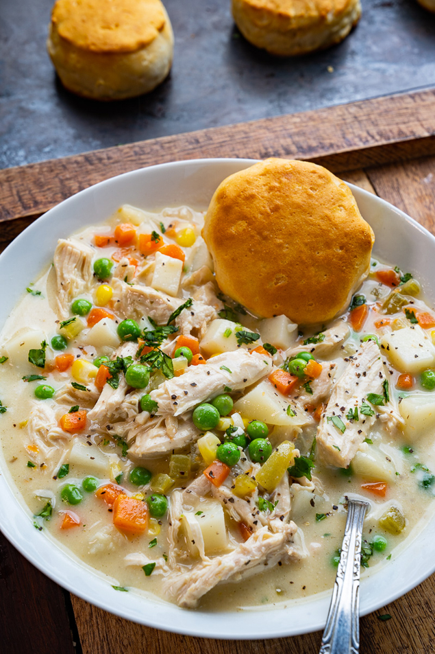 Chicken Pot Pie Soup from Closet Cooking