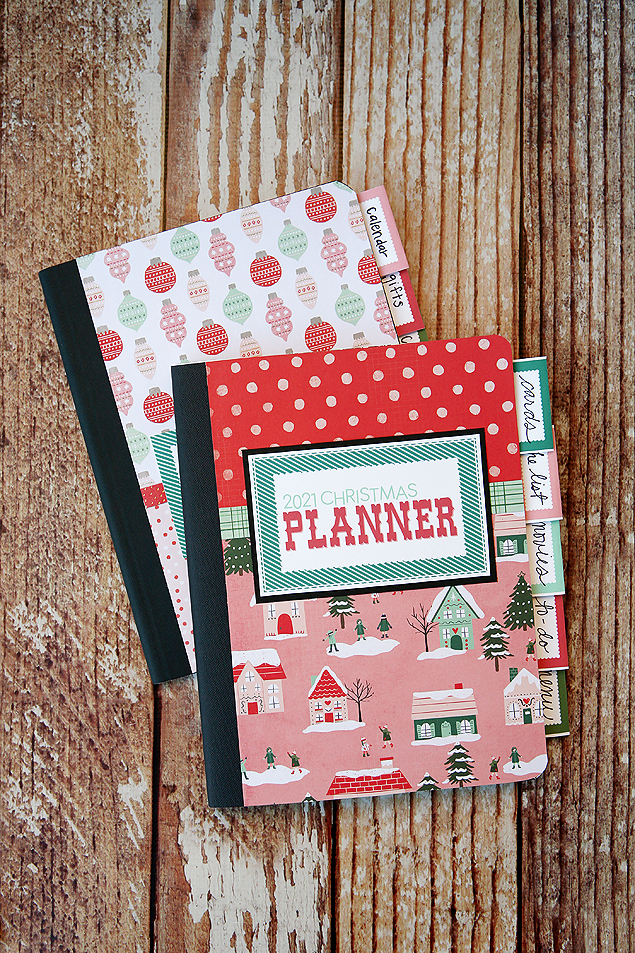 2021 Christmas Planners you can make with just a composition notebook!